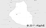 Silver Style Simple Map of Akure