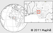 Blank Location Map of Emure/Ise/Orun, highlighted parent region