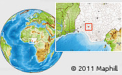 Physical Location Map of Emure/Ise/Orun, highlighted country