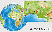 Physical Location Map of Emure/Ise/Orun