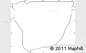 Blank Simple Map of Emure/Ise/Orun, no labels