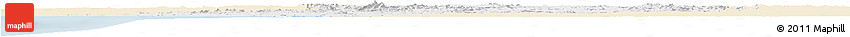 Classic Style Horizon Map of Ondo, single color outside