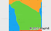 Political Simple Map of Ido/Osi