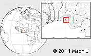 Blank Location Map of Ikale, highlighted parent region
