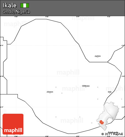 Blank Simple Map of Ikale
