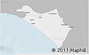 Gray 3D Map of IlajeEseodo, single color outside