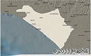 Shaded Relief 3D Map of IlajeEseodo, darken