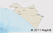Shaded Relief 3D Map of IlajeEseodo, single color outside