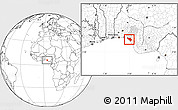Blank Location Map of IlajeEseodo, highlighted parent region