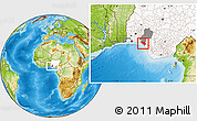 Physical Location Map of IlajeEseodo, highlighted country, highlighted parent region