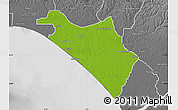 Physical Map of IlajeEseodo, desaturated