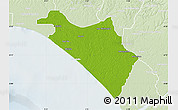 Physical Map of IlajeEseodo, lighten
