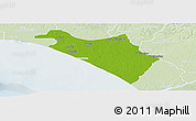 Physical Panoramic Map of IlajeEseodo, lighten