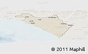 Shaded Relief Panoramic Map of IlajeEseodo, lighten