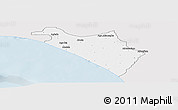 Silver Style Panoramic Map of IlajeEseodo, single color outside