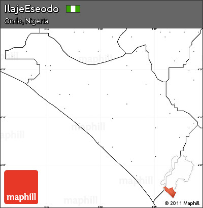 Blank Simple Map of IlajeEseodo, no labels