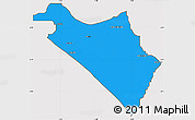 Political Simple Map of IlajeEseodo, cropped outside