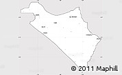 Silver Style Simple Map of IlajeEseodo, cropped outside