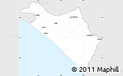 Silver Style Simple Map of IlajeEseodo, single color outside