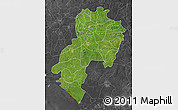 Satellite Map of Ondo, darken, desaturated