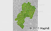 Satellite Map of Ondo, lighten, desaturated