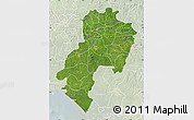 Satellite Map of Ondo, lighten