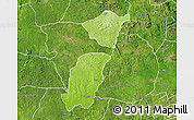Physical Map of Ose, satellite outside