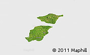 Satellite Panoramic Map of Ose, single color outside