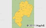 Savanna Style Simple Map of Ondo, cropped outside