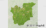 Satellite 3D Map of Osun, lighten