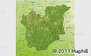 Satellite 3D Map of Osun, physical outside