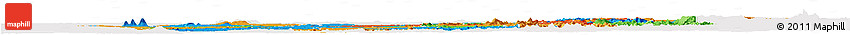 Political Horizon Map of Osun, cropped outside