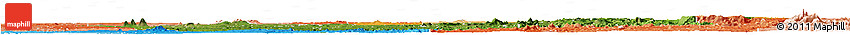 Satellite Horizon Map of Osun, political shades outside