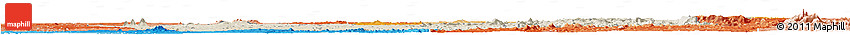 Shaded Relief Horizon Map of Osun, political shades outside