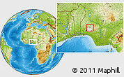 Physical Location Map of Ifelodun, highlighted parent region