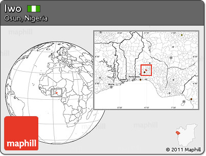 Blank Location Map of Iwo