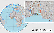 Gray Location Map of Iwo