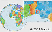 Political Location Map of Iwo