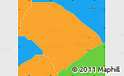 Political Simple Map of Iwo