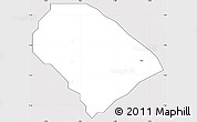 Silver Style Simple Map of Iwo, cropped outside