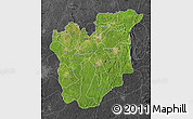 Satellite Map of Osun, darken, desaturated