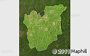 Satellite Map of Osun, darken