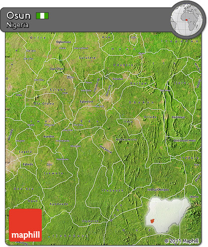 Satellite Map of Osun