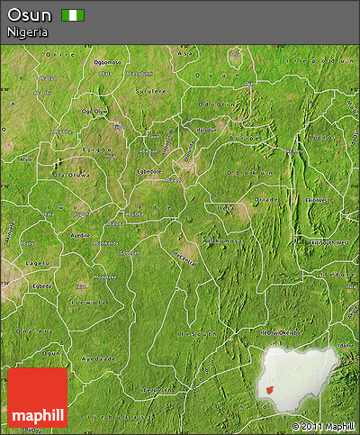 Satellite Map of Osun