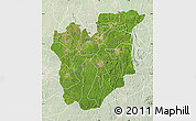 Satellite Map of Osun, lighten