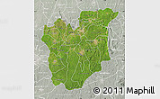 Satellite Map of Osun, lighten, semi-desaturated