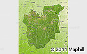 Satellite Map of Osun, physical outside