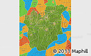 Satellite Map of Osun, political outside