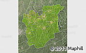 Satellite Map of Osun, semi-desaturated