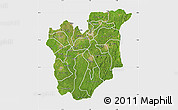 Satellite Map of Osun, single color outside